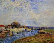 阿尔弗莱德 西斯莱 : The Dam, Loing Canal at Saint-Mammes